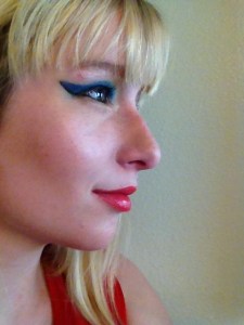 Epic superhero stare into the distance.