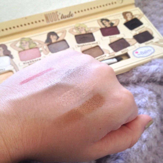 My three favorite shades from the palette. Top to bottom: Selfish, Stand-offish, and Seductive